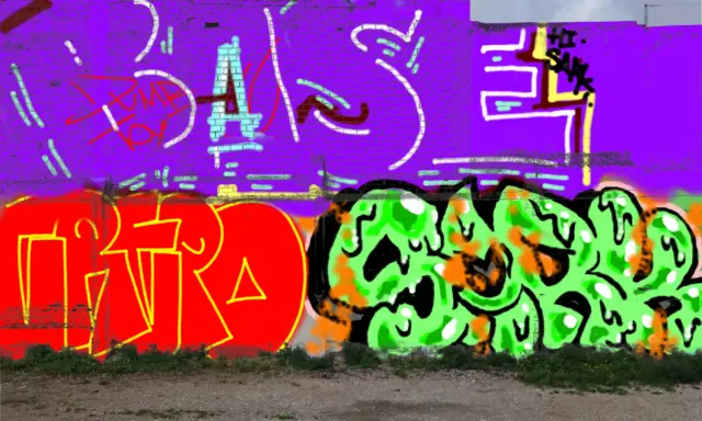 Graffiti artwork by Sark