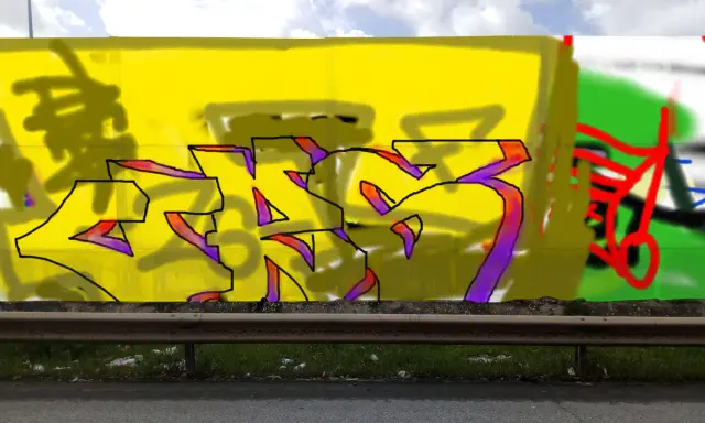 Graffiti artwork by VR6