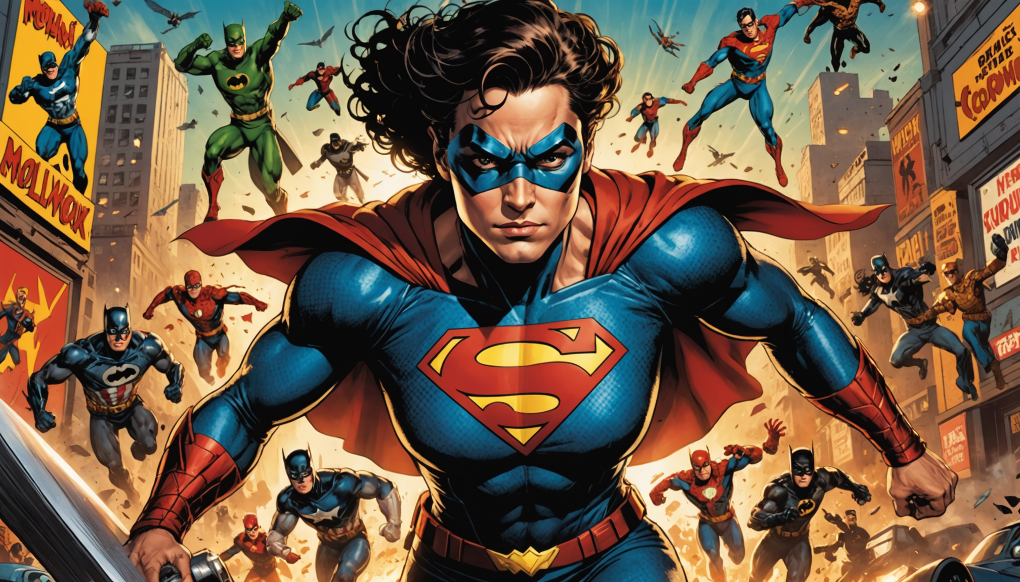 Talented comic book pioneer in iconic, dynamic Hollywood setting