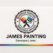 James Painting Business Card Front