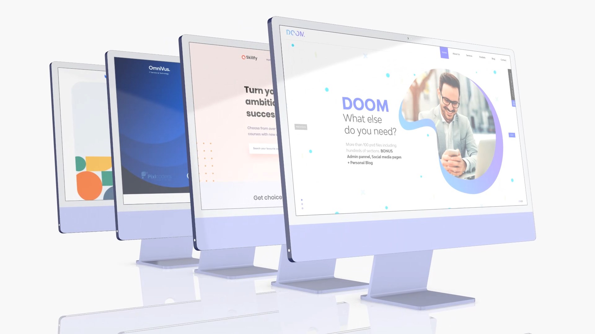 Website Screen Desktop Computer Mockup Website Screen Desktop Computer Mockup