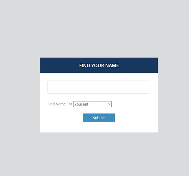 name