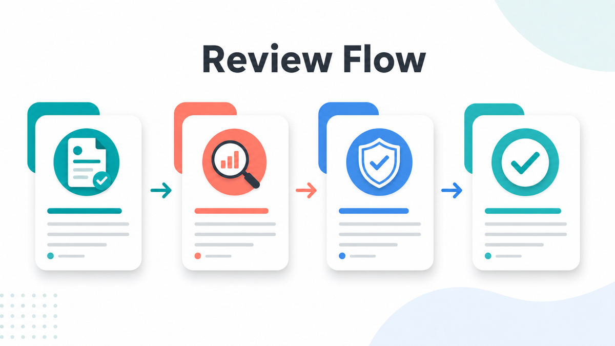Review flow for SaaS affiliate application forms