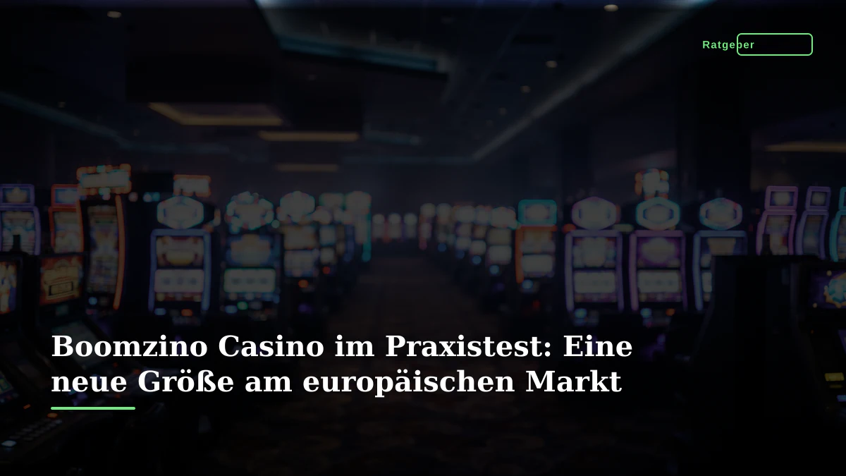 Boomzino Casino im Praxistest: Eine neue Größe am europäischen Markt