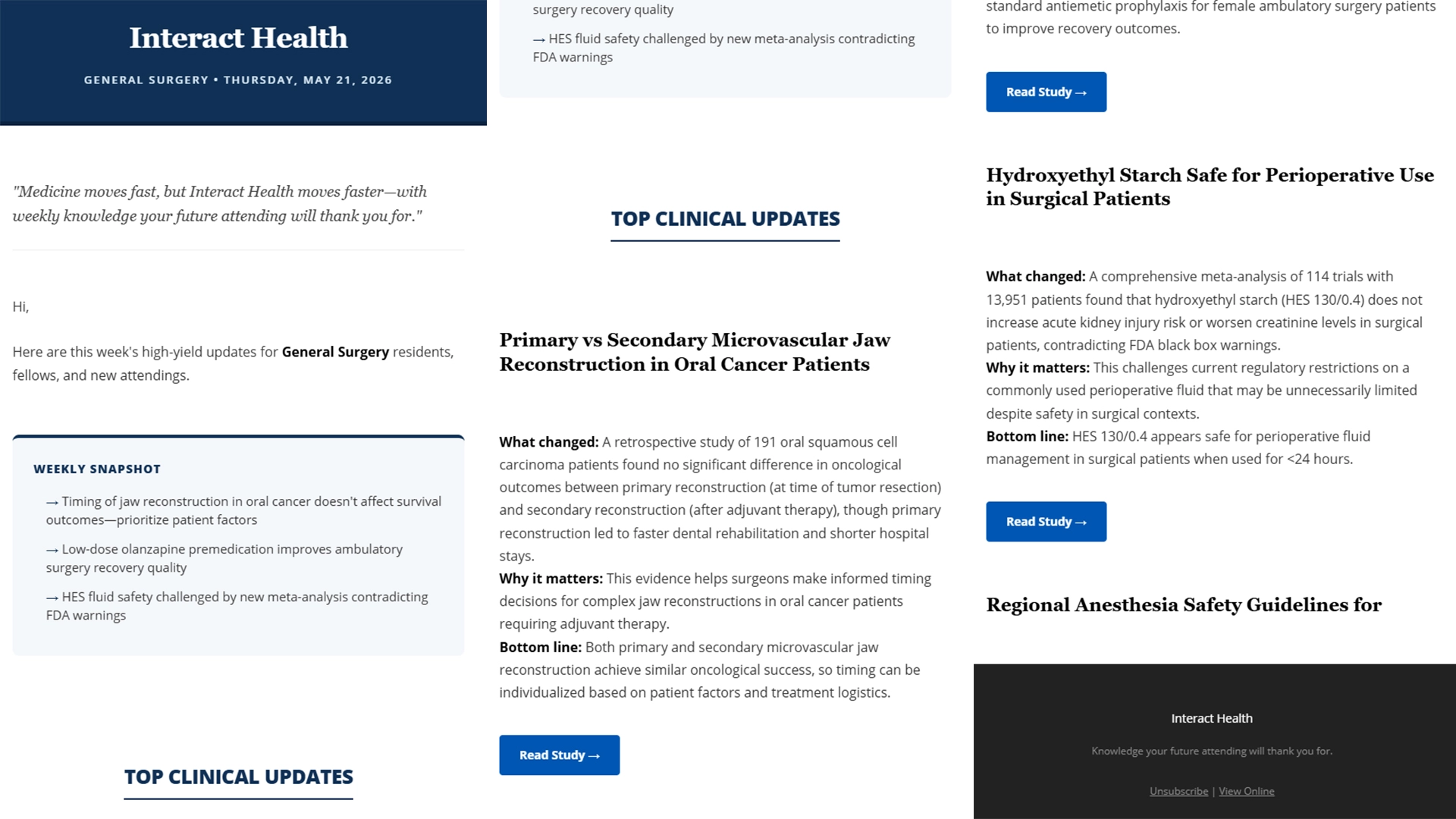 Sample of Newsletter