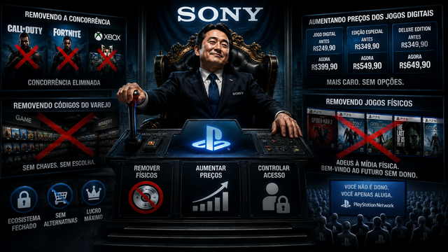 EXPOSTO: O plano da Sony para controlar 100% das vendas digitais já começou há anos