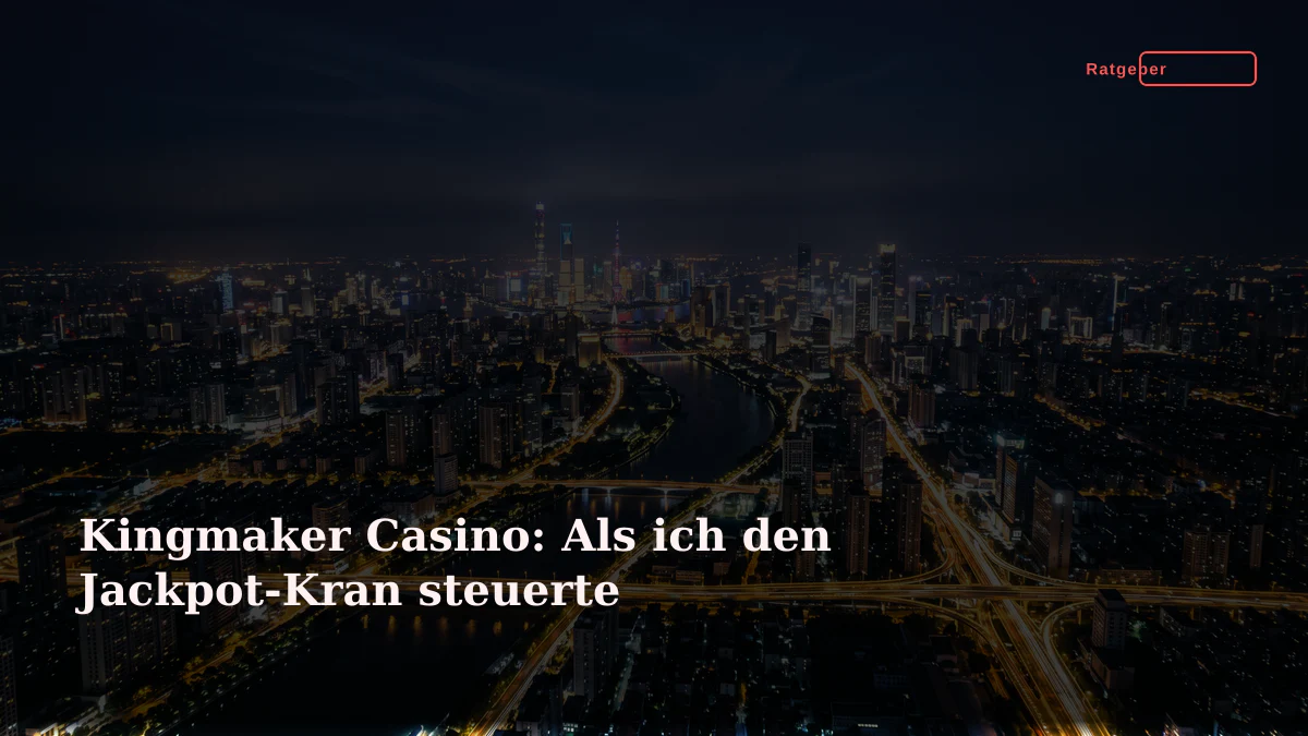 Kingmaker Casino: Als ich den Jackpot-Kran steuerte