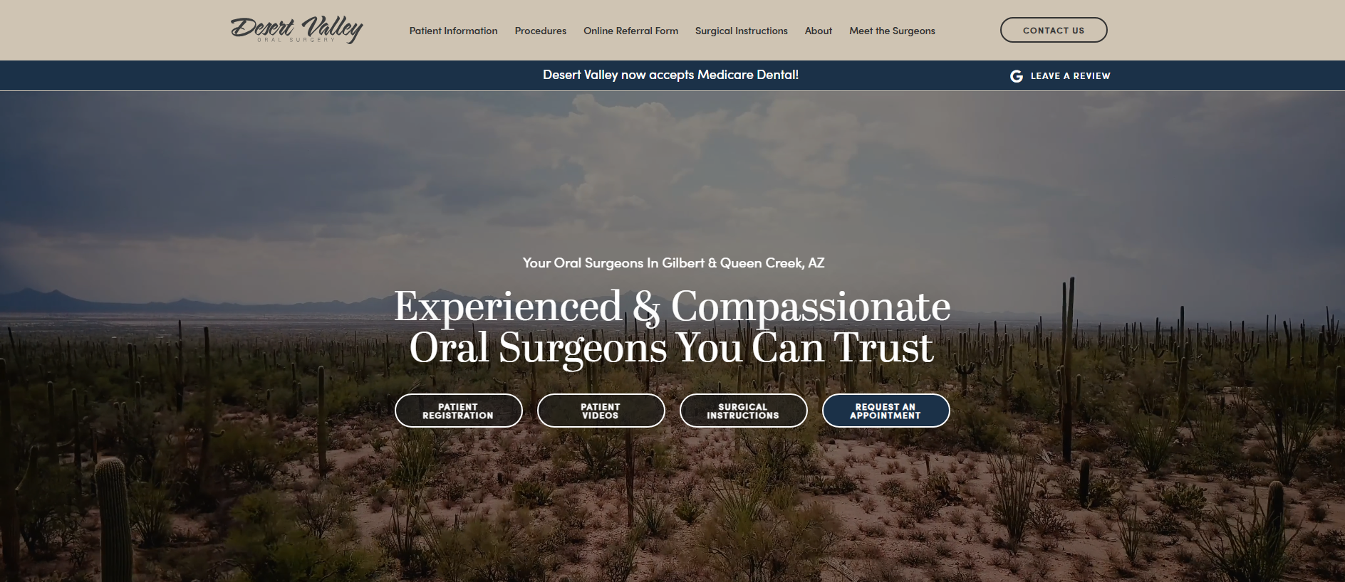 Gespeicherte Aufnahme von desertvalleyoralsurgery.com