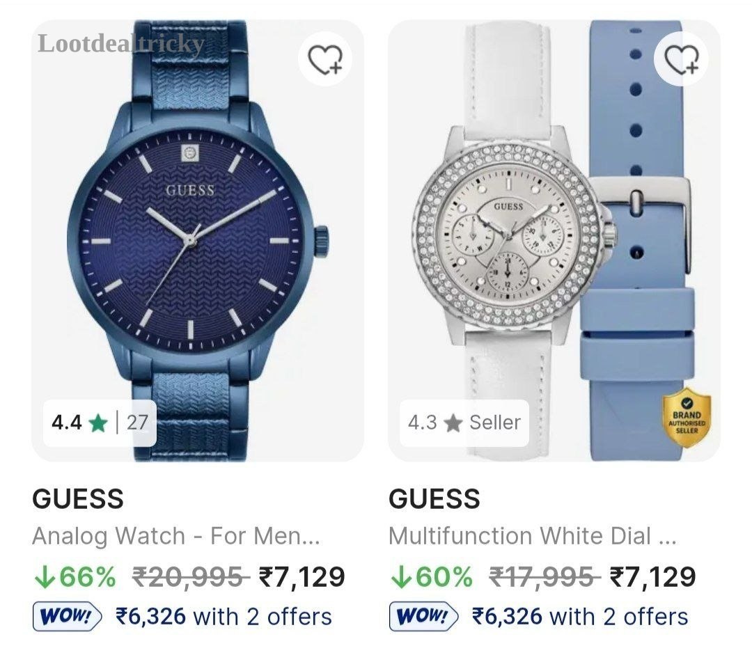 Guess Watches Upto – Just 70% OFF | Best Price Drop Today