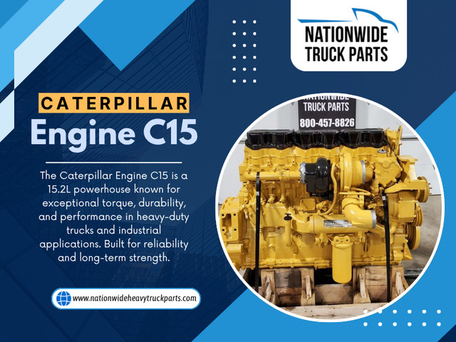 Every authentic CAT component comes with a specific part number, usually engraved, molded, or stamped. For those working on the Caterpillar Engine C15, these part numbers help you cross-reference and confirm legitimacy.

Official Website: https://www.nationwideheavytruckparts.com/caterpillar-c15/

Nationwide Truck Parts
Address: 1275 N. Keyser Avenue, Scranton, PA 18504
Phone: (800) 457-8826

Read Our Blogs:

https://tinyurl.com/2d6s35gg
https://tinyurl.com/29t3fc7c
https://tinyurl.com/2bhw98se

More Links:

https://tinyurl.com/2a9ht7d2
https://tinyurl.com/226y5bdh
https://tinyurl.com/2cwnf6yu