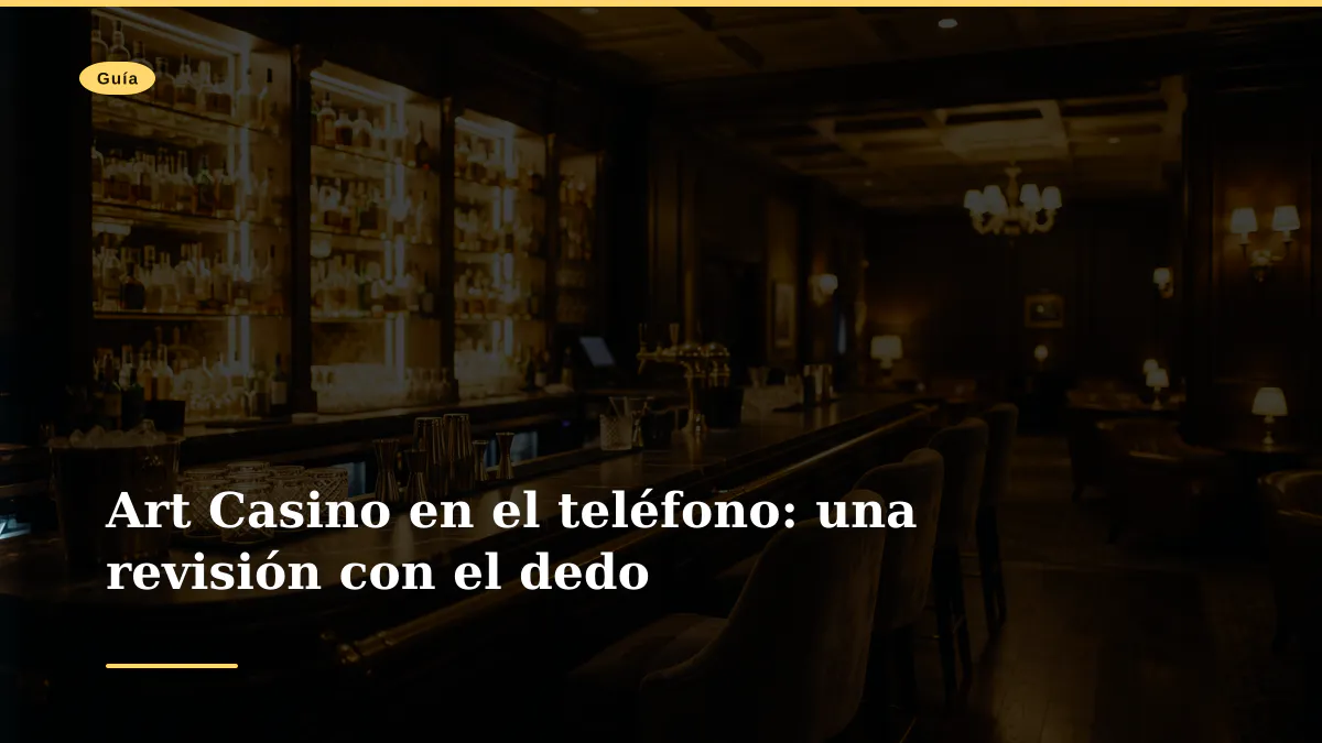 Art Casino en el teléfono: una revisión con el dedo