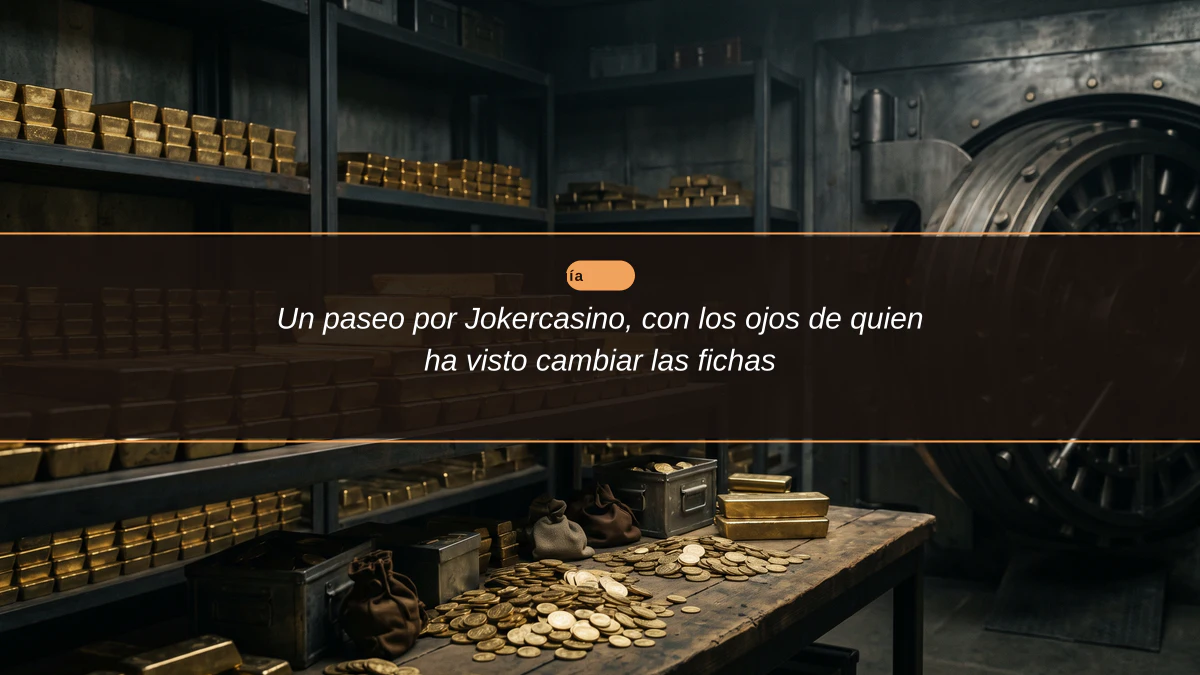 Un paseo por Jokercasino, con los ojos de quien ha visto cambiar las fichas