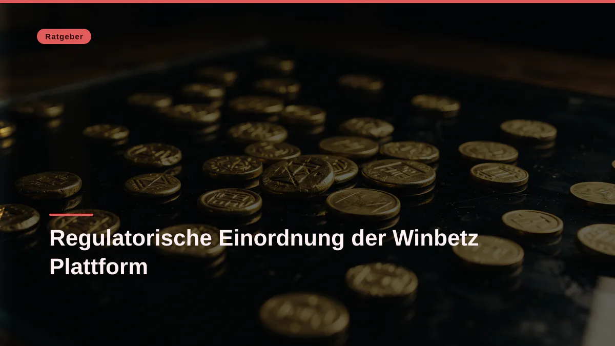 Regulatorische Einordnung der Winbetz Plattform