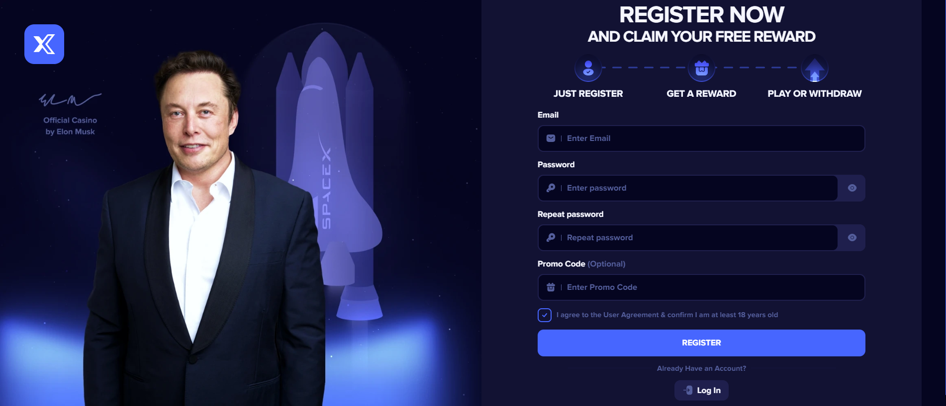 Forensic screenshot of [REDACTED] showing the phishing page layout