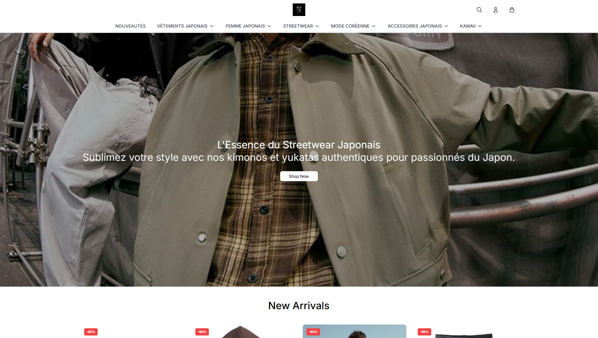 Stored capture of akitoparisboutique.shop