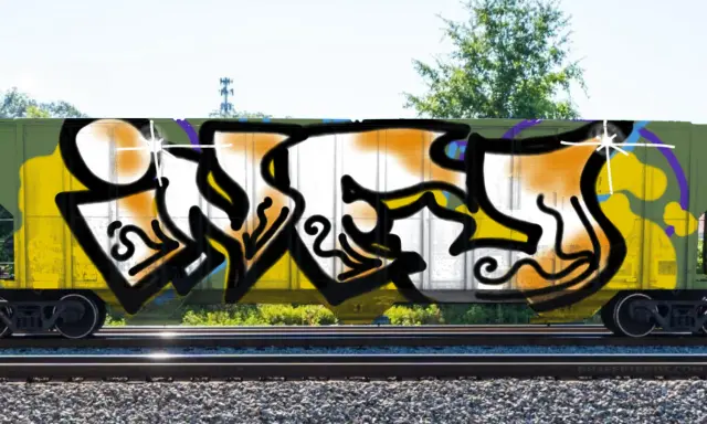 Graffiti artwork by infu