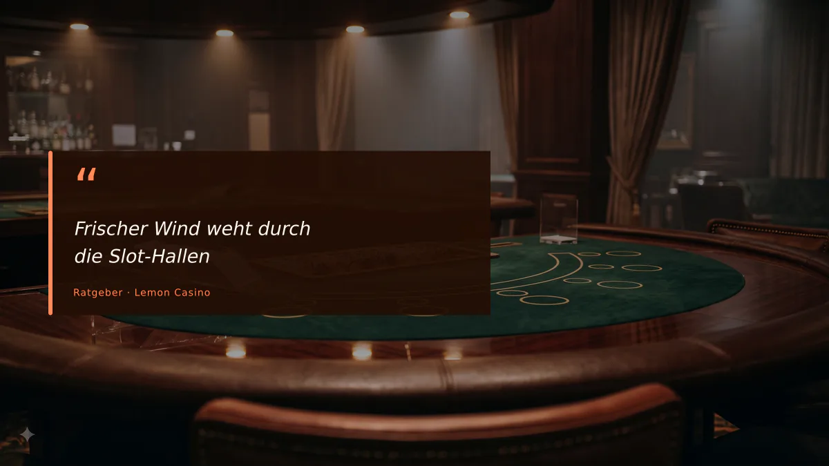 Frischer Wind weht durch die Slot-Hallen