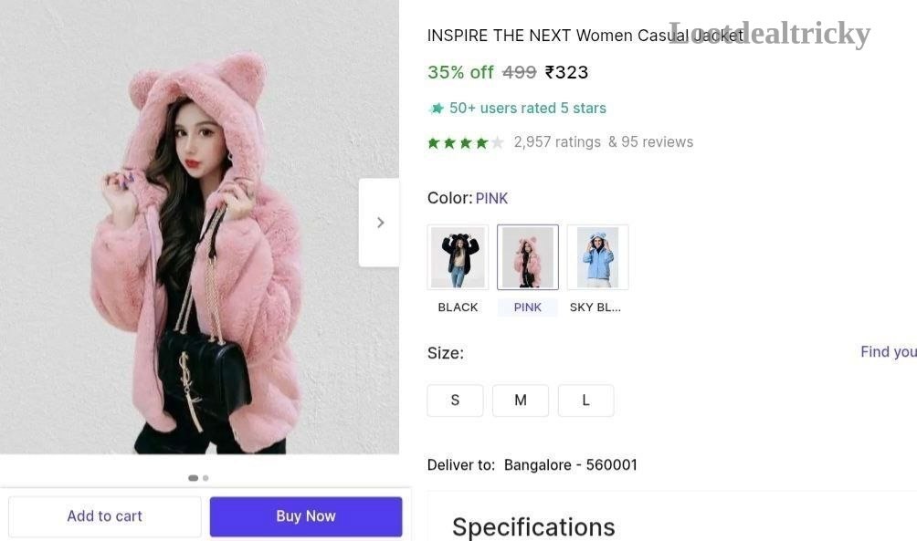 Women Winter Jacket  – Just ₹323 | Top Unbeatable Deal