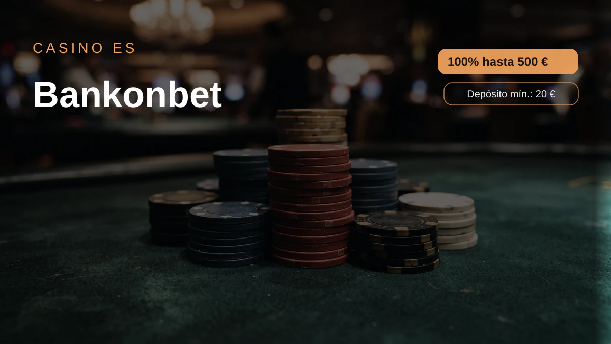 Bankonbet casino — bono de bienvenida 100% hasta 500 € + 200 FS, pagos: Visa, Mastercard, Skrill, Neteller, Paysafecard