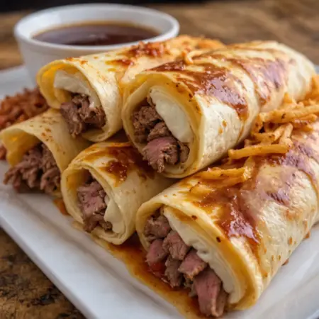French Dip Tortilla Roll-Ups: A Flavorful Twist Awaiteth!
