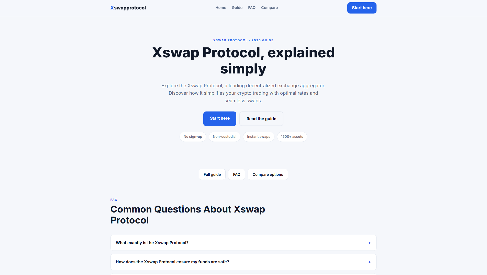 Capture enregistrée de xswapprotocol.xyz
