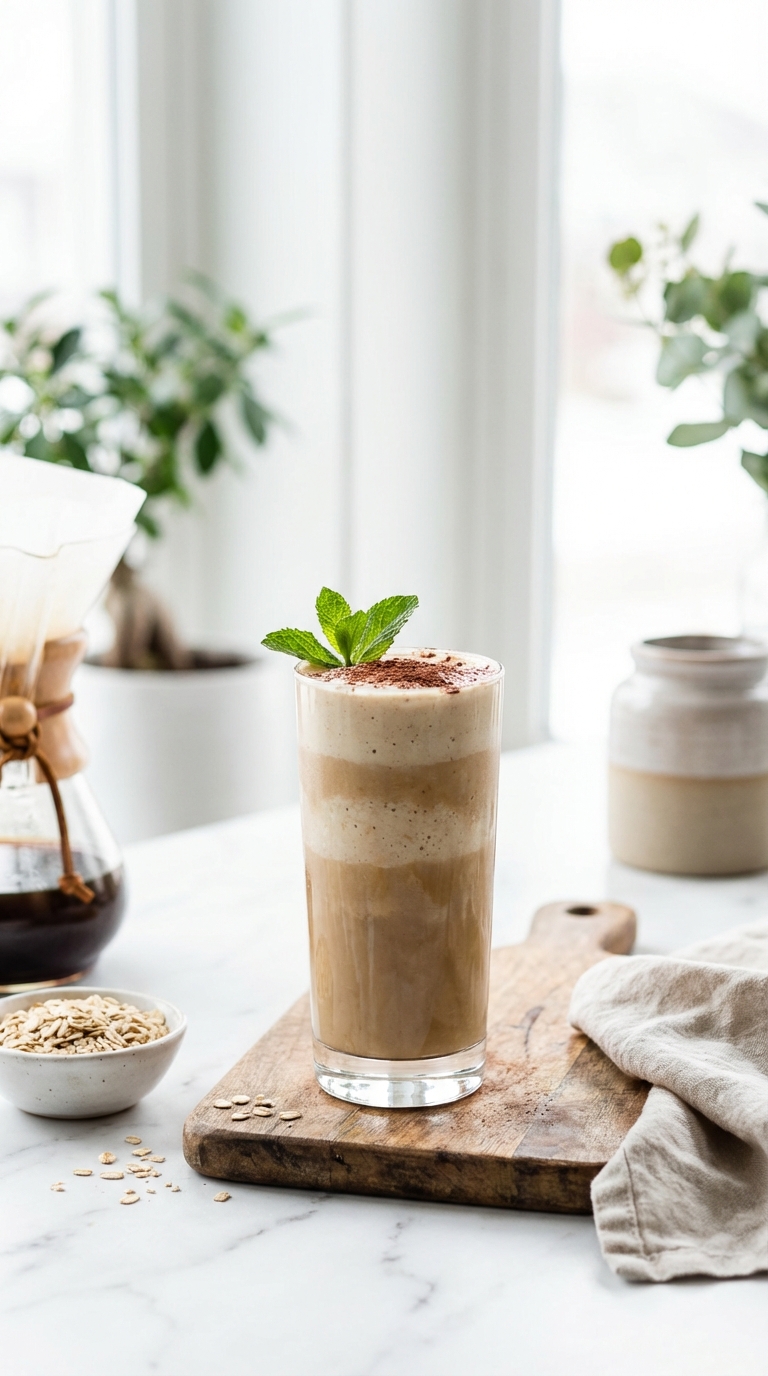 Creamy Cold Brew Coffee Oat Smoothie — Boost Your Morning Energy