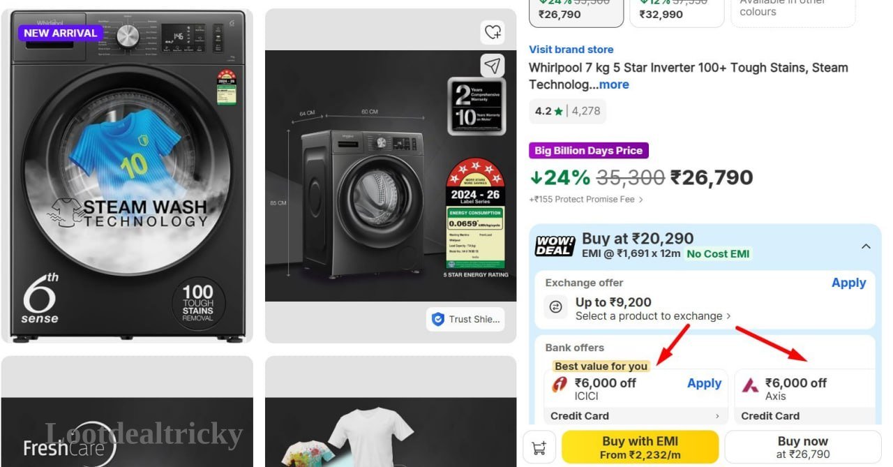 Whirlpool Washing Machine Offer Image