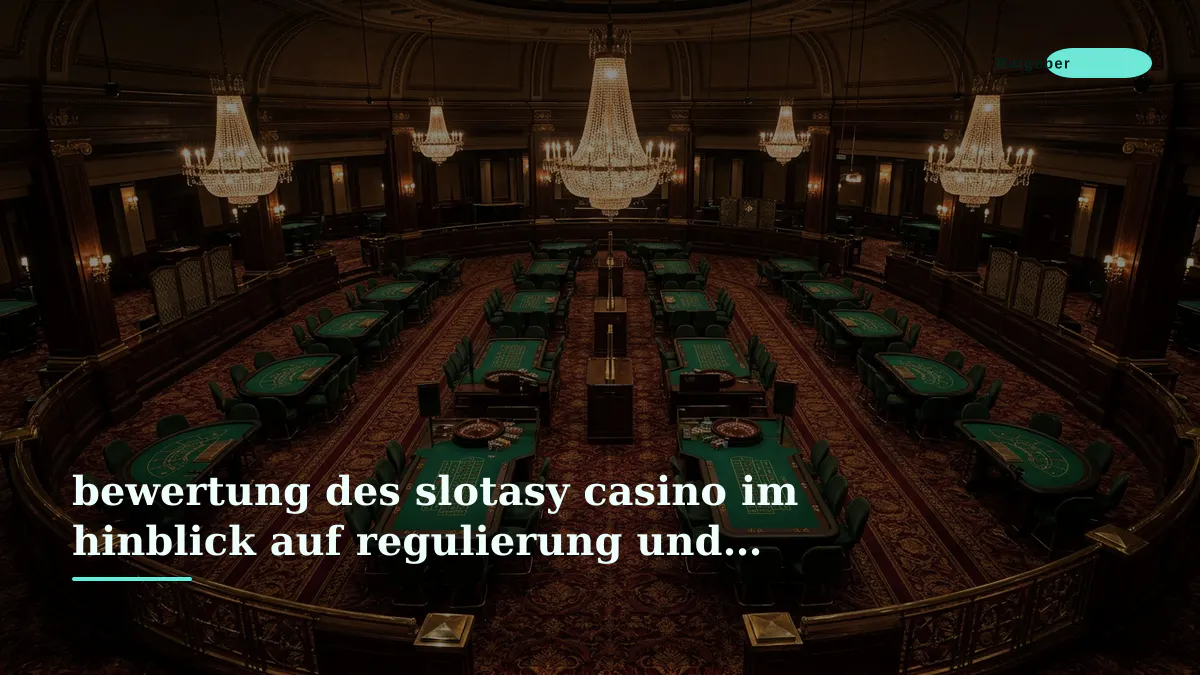 bewertung des slotasy casino im hinblick auf regulierung und spielsicherheit