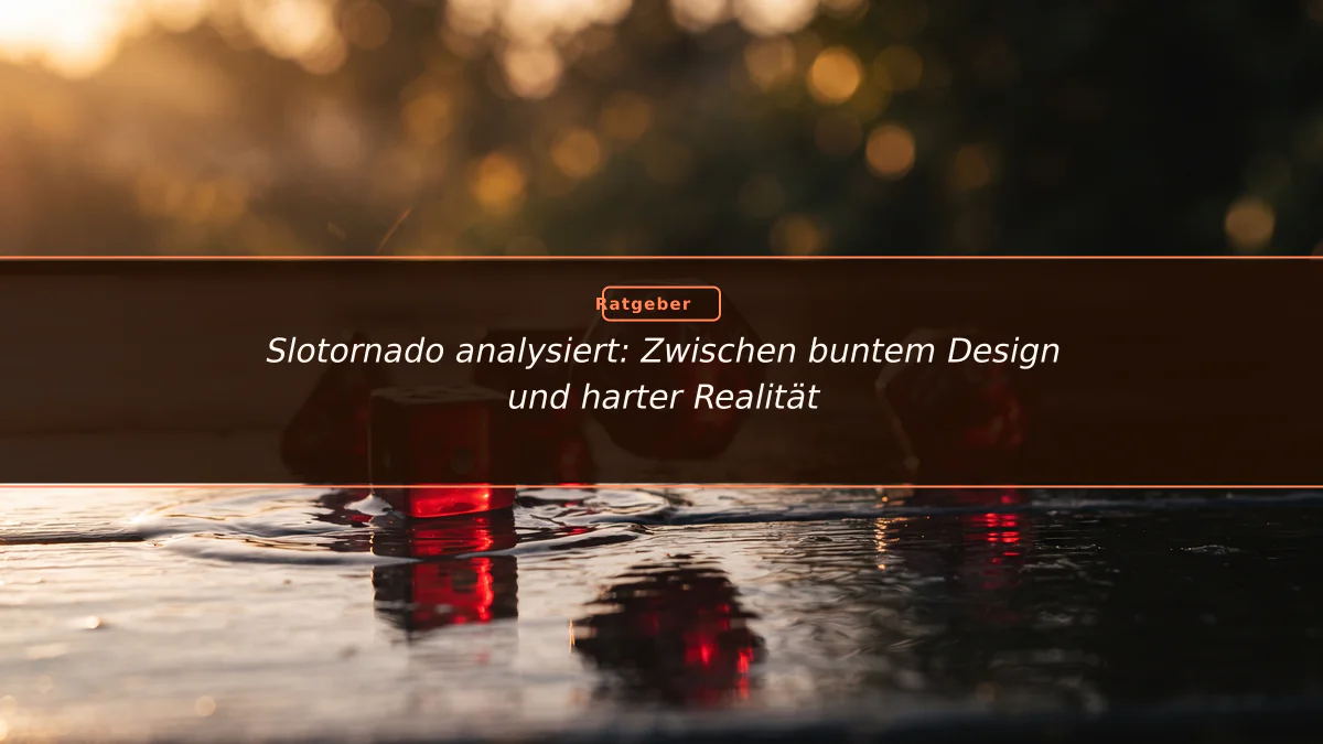 Slotornado analysiert: Zwischen buntem Design und harter Realität