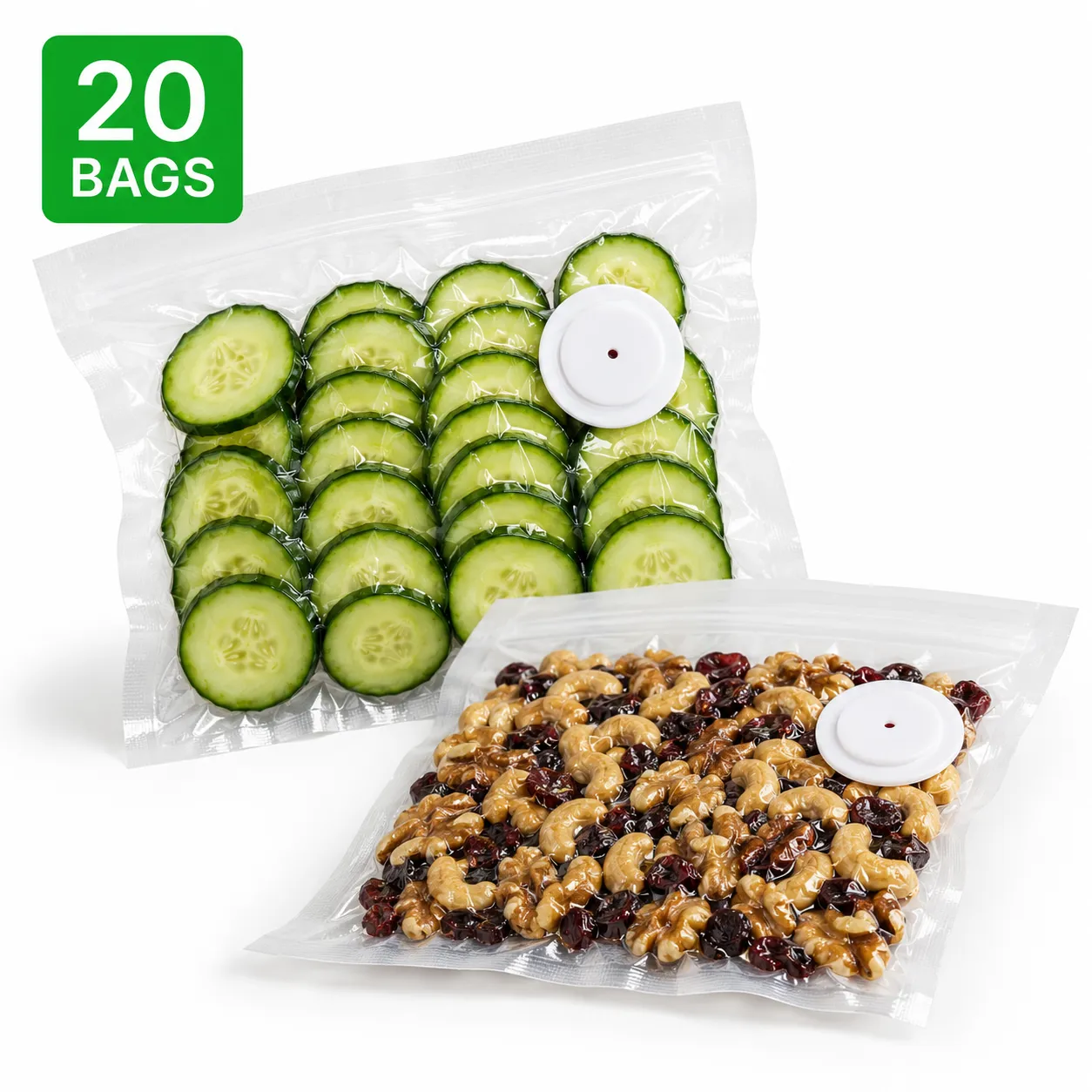 Pack of 20 medium reusable VitaSeal bags