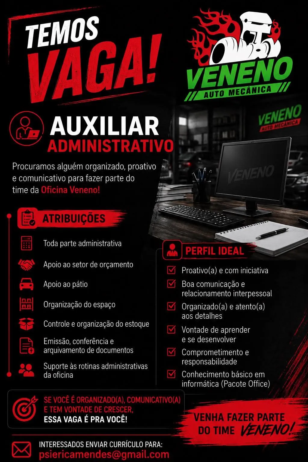 Aux Administrativo Em Mecanica