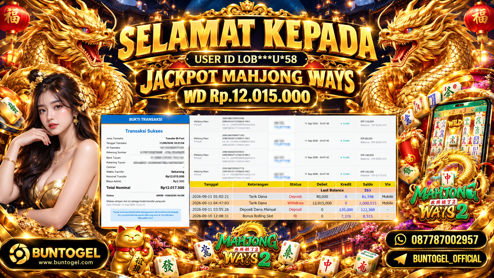 BUKTI BAYAR BUNTOGEL