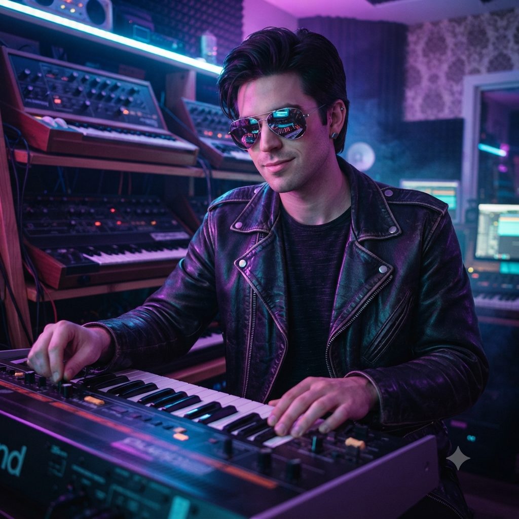 Synth Musician Copy Paste Prompt for AI Photos