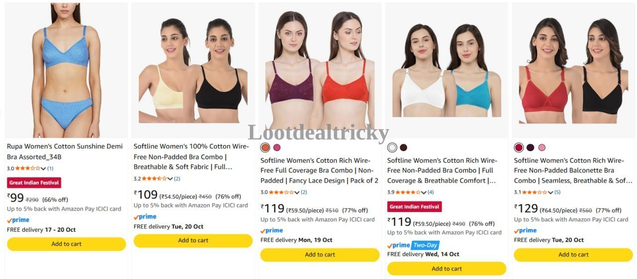 Rupa Softline Bra | Lowest Price Deal