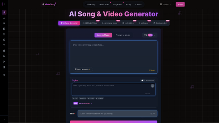 AI Song and Video Generator