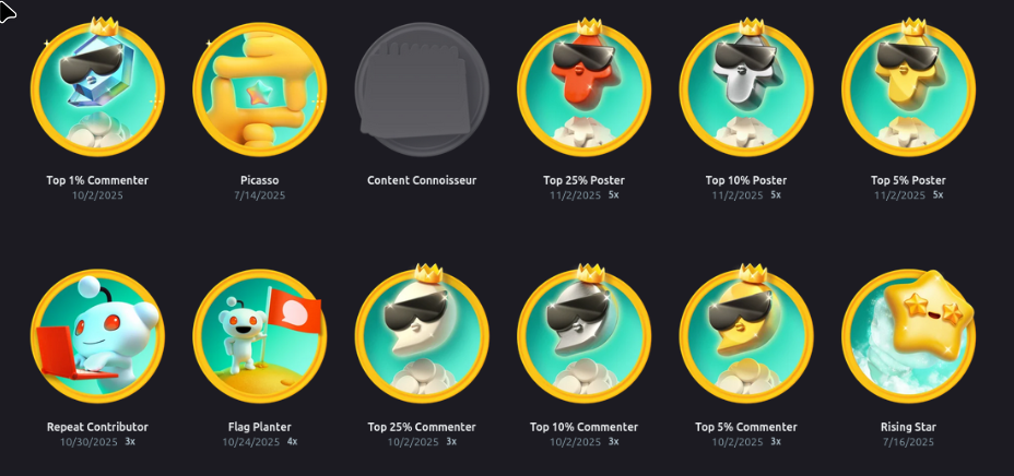 Awards Screenshot