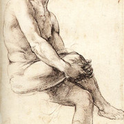 Raphael Study for Adam