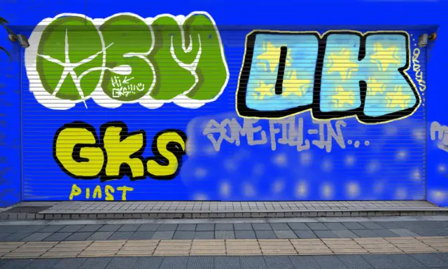 Graffiti artwork by Shel