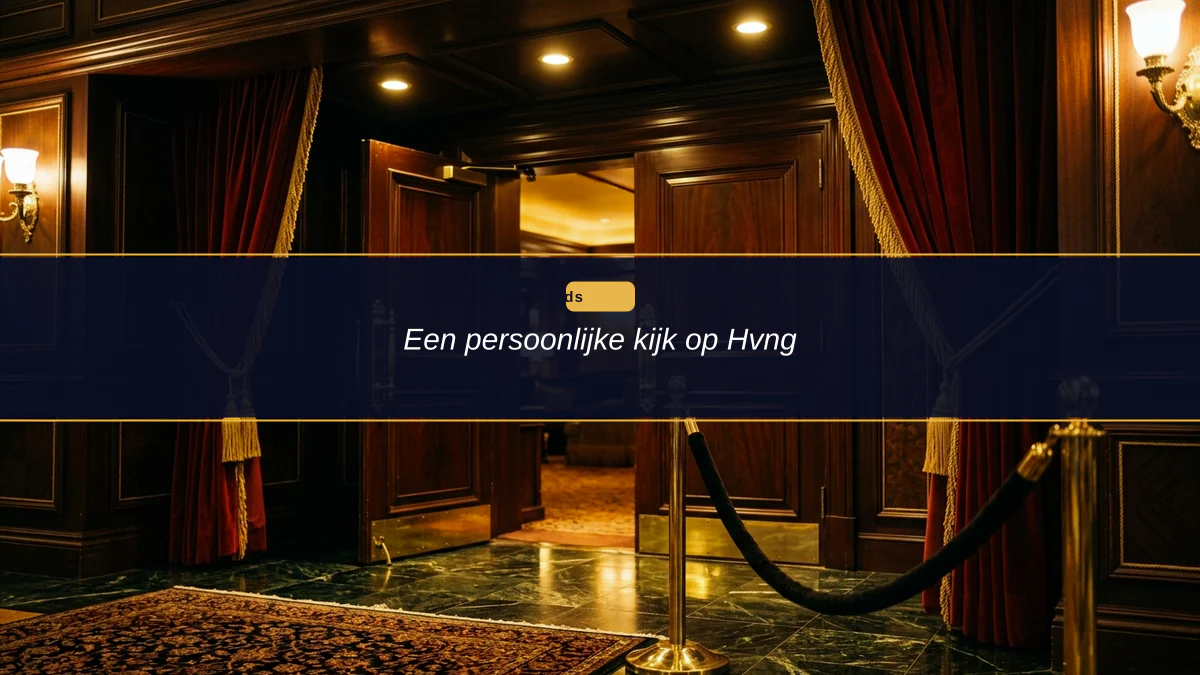 Een persoonlijke kijk op Hvng