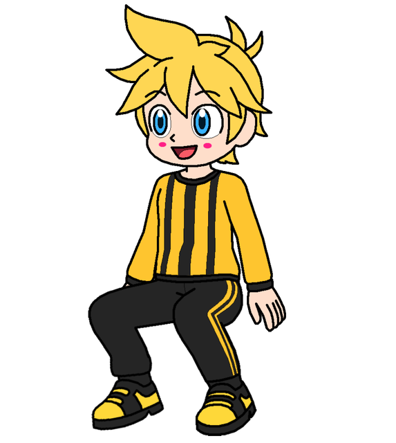 Kagamine Len SMB sitting
