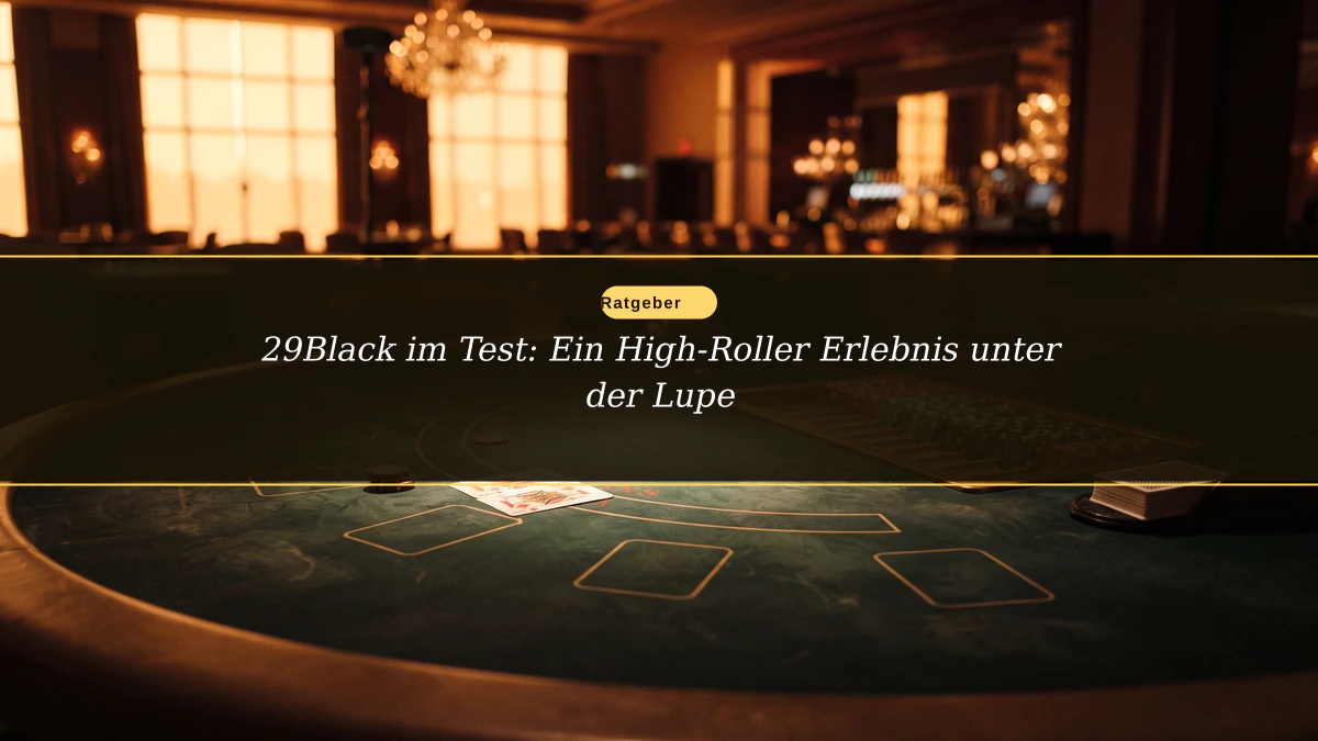 29Black im Test: Ein High-Roller Erlebnis unter der Lupe