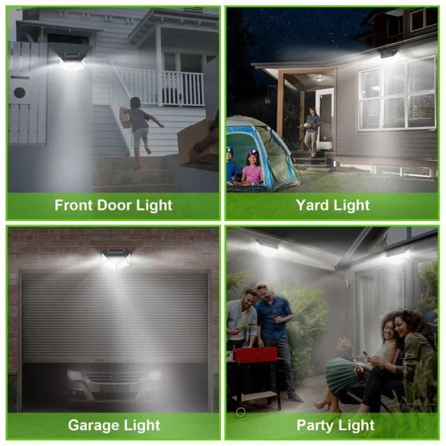 solar powered motion sensor outdoor lamp