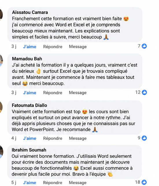 Témoignage d'un apprenant de Bureautique Pro (1)
