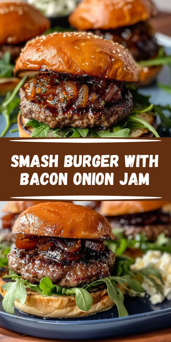 Juicy Smash Burger with Bacon Onion Jam That Will Blow Your Mind