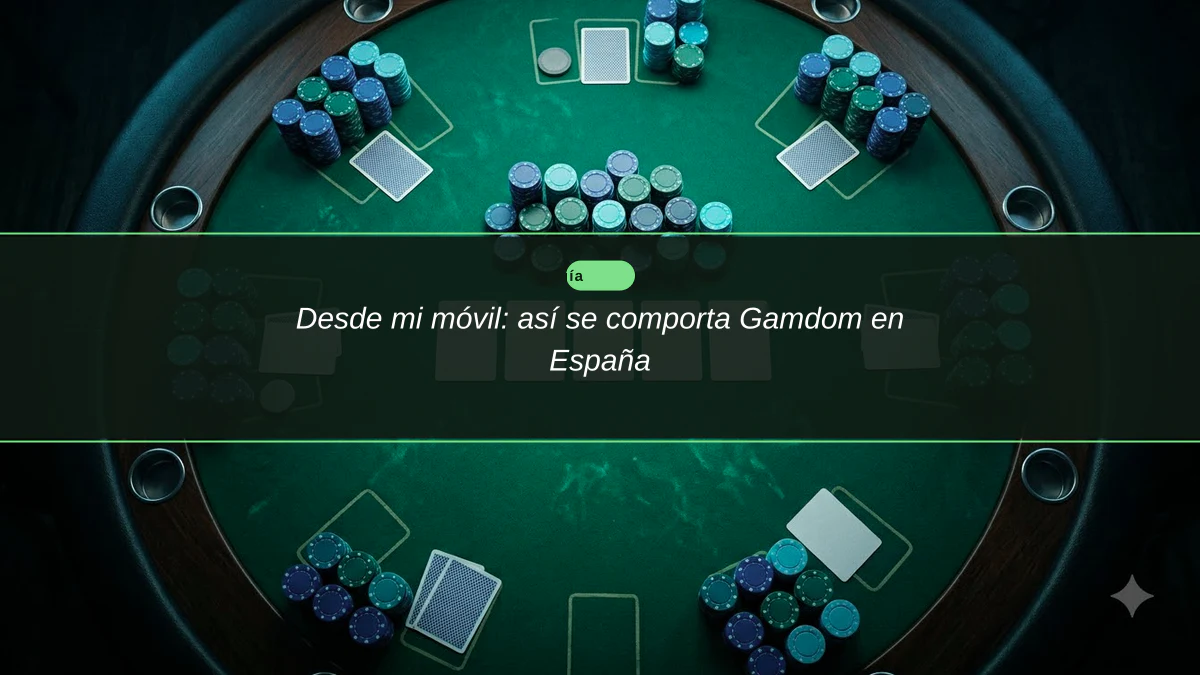 Desde mi móvil: así se comporta Gamdom en España