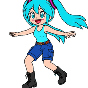 Miku riding
