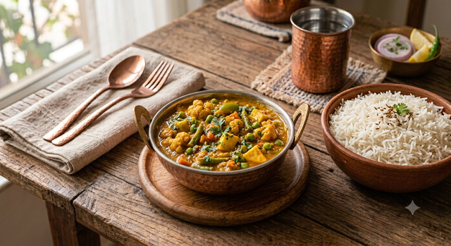 Fresh home-style tiffin