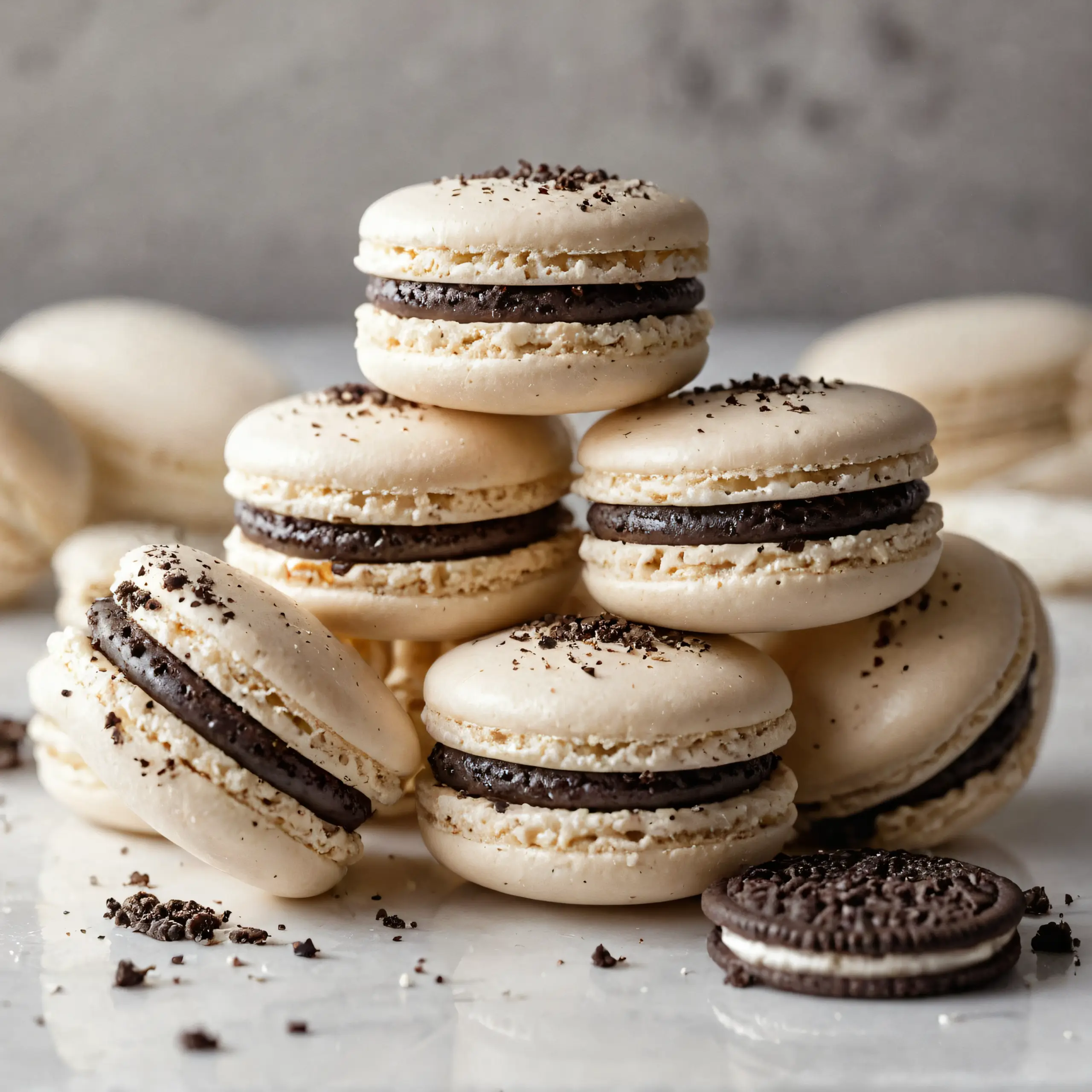 Cookies and Cream Macarons Recipe