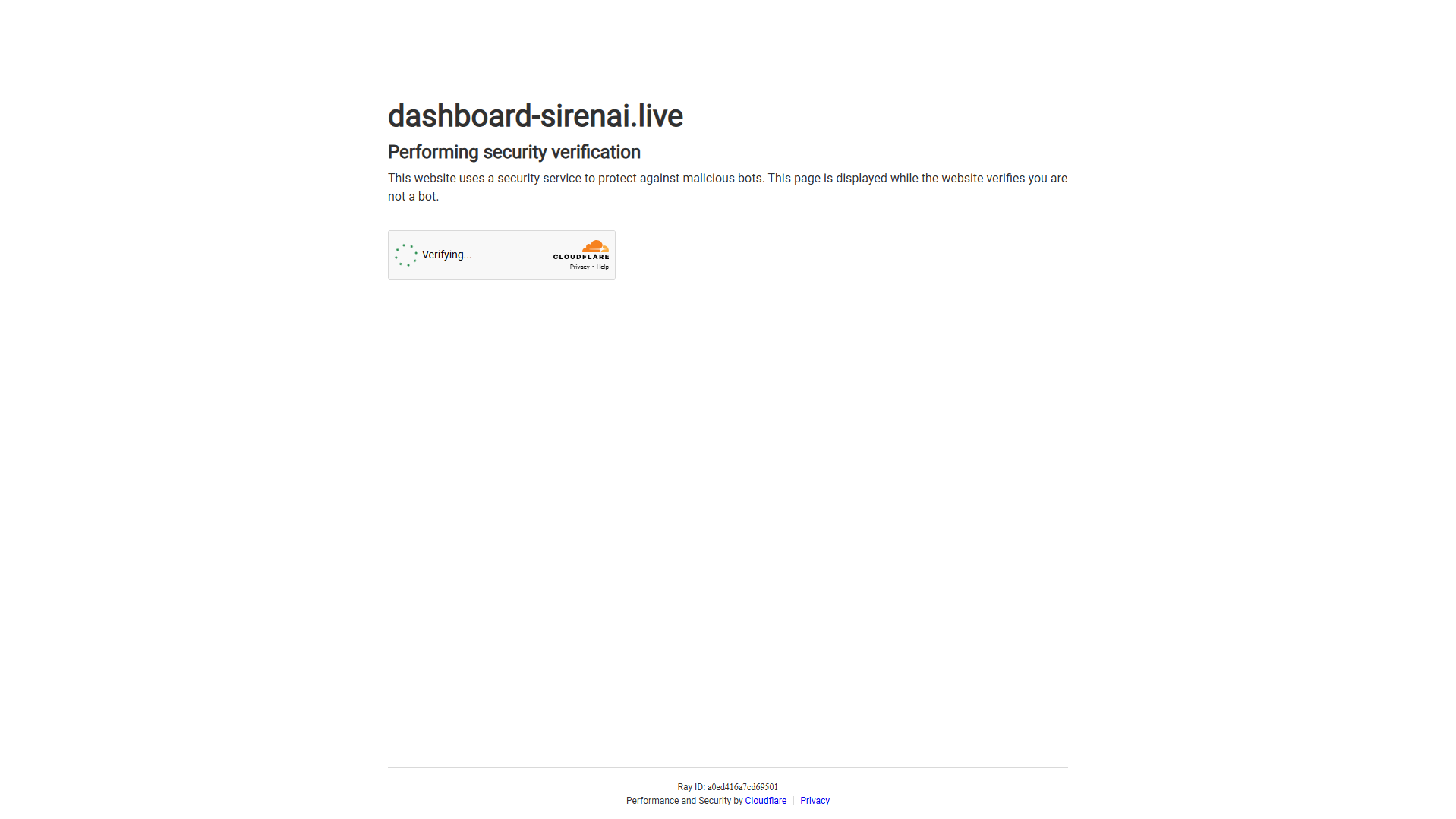 Stored capture of dashboard-sirenai.live