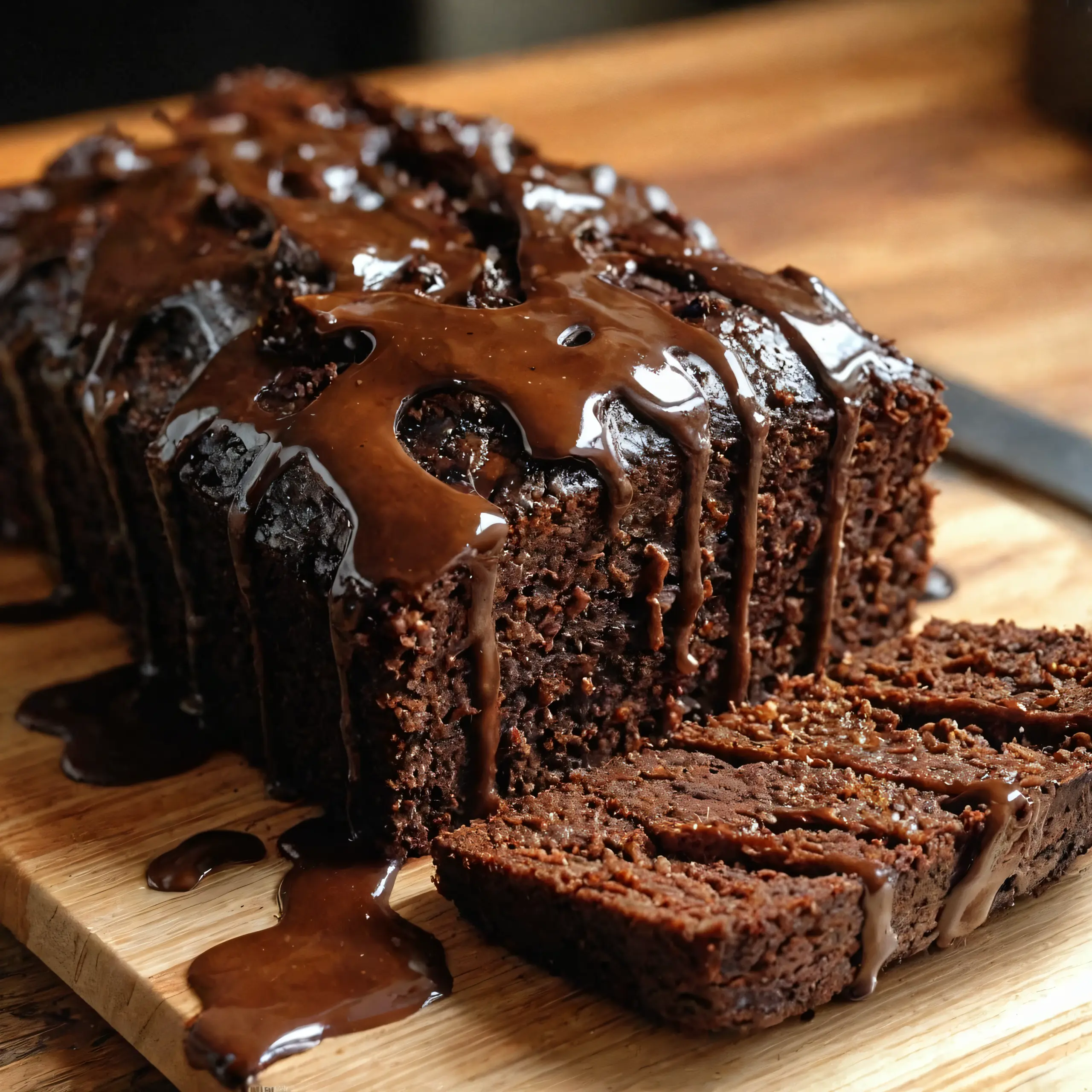 Rich Hot Fudge Brownie Bread